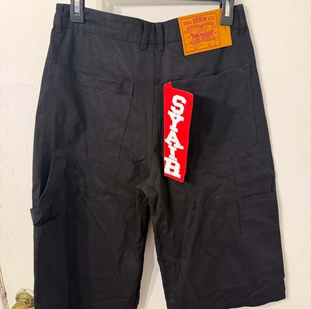 SYAIR DENIM & CO. Black Canvas Work Shorts